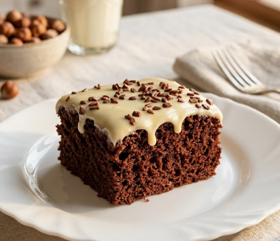 Bolo de Chocolate com Cobertura de Leite Ninho